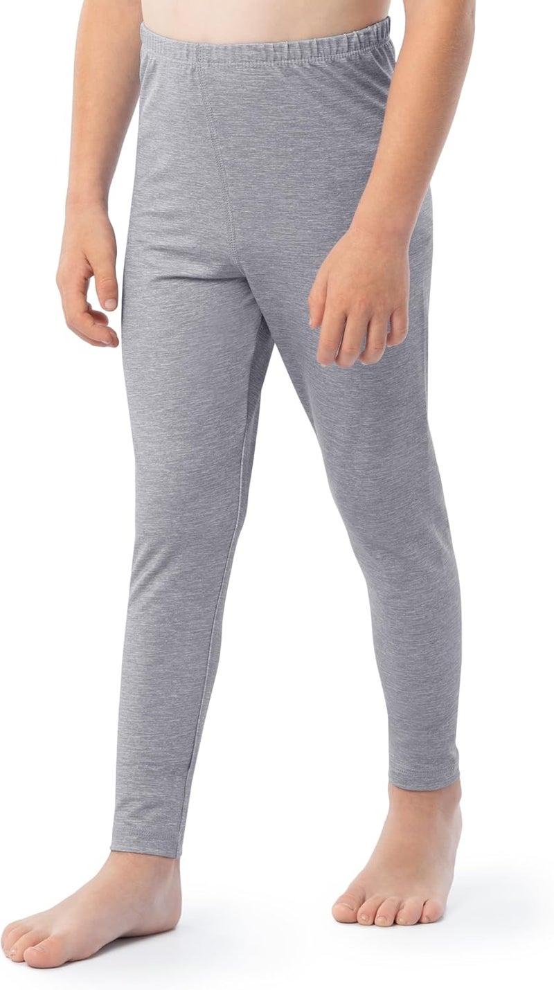 ColdPruf Kids Base Layer Long Sleeve Jersey Crew Top and Pant Set - Image 1